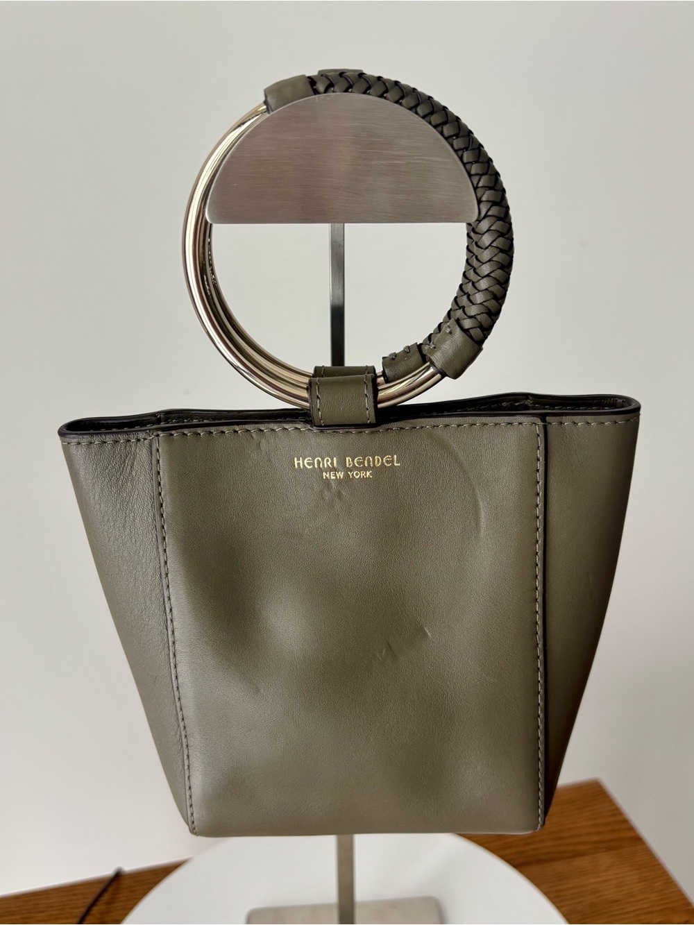 HENRI BENDEL MARQUIS MICRO TOTE/SHOULDER BAG - HUNTER GREEN
